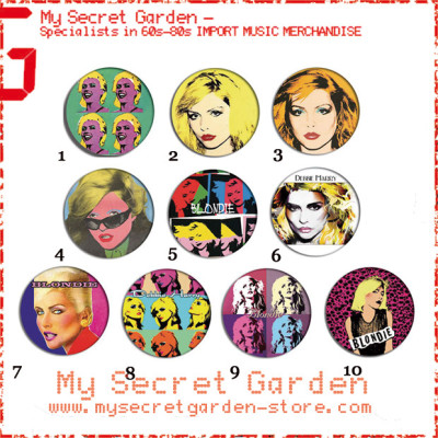 Blondie - Debbie Harry Pop Art Pinback Button Badge Set ( or Hair Ties / 4.4 cm Badge / Magnet / Keychain Set )